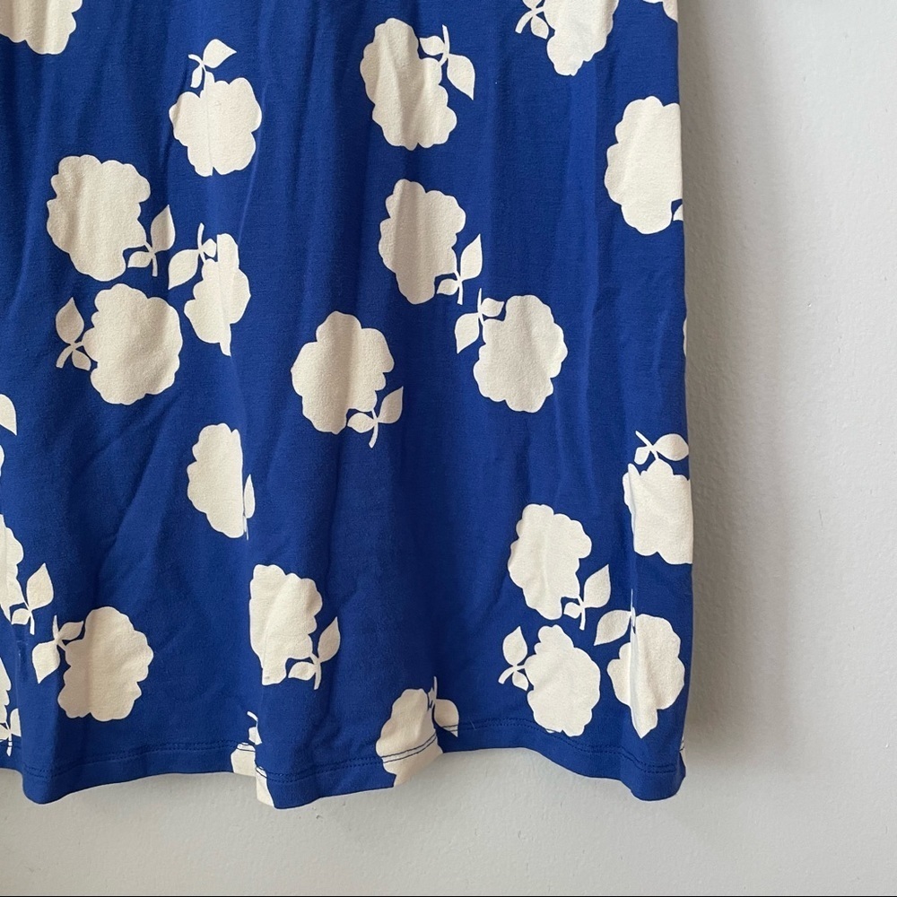 Boden Miriam Blue & White Floral Bell Sleeve Tunic Mini Dress - Picture 4 of 6